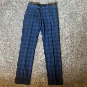 Blue & Green plaid dress pants
